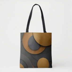 Luxuriöses Schwarz-Gold-geometrisches Abstract-Des