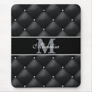 luxuriöses schwarzes Design mit personalisiertem M Mousepad