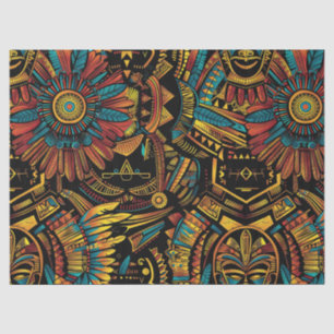 Luxuriöses Türkis "Aztec Dream" Elegantes Thema P Seidenpapier