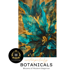Luxuriöses Türkis- und Gold-Blumen-Tissue-Papier Seidenpapier