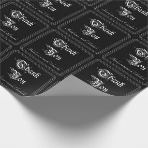 Luxuriöses und opulentes "Danke"-Papier Geschenkpapier