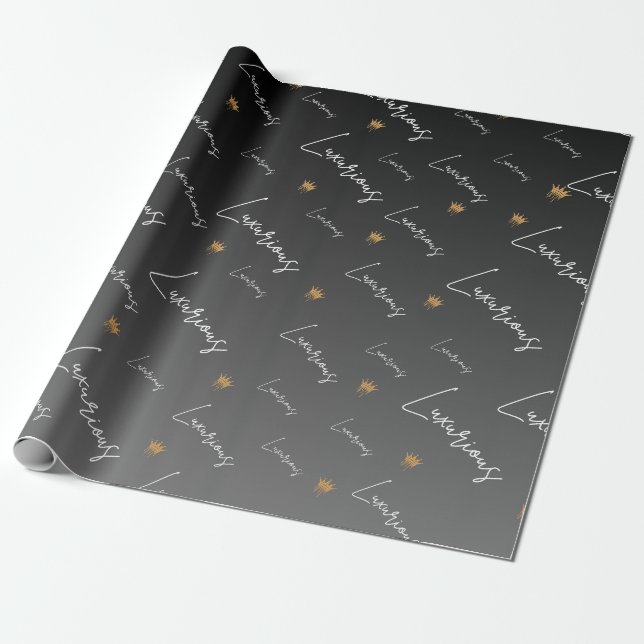Luxuriöses Wrapping Paper | Luxuriöse Hochzeiten Geschenkpapier (Ungerollt)