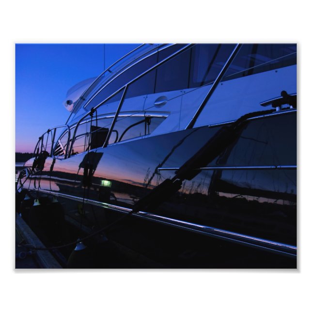 Luxuriöses Yacht-Foto Fotodruck (Vorne)