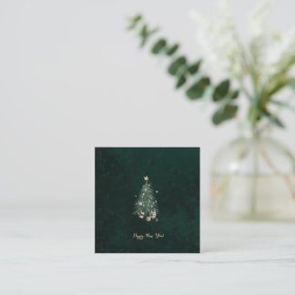 Luxurious, artistic design with a festive tree begleitkarte