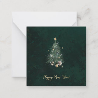 Luxurious, artistic design with a festive tree mitteilungskarte