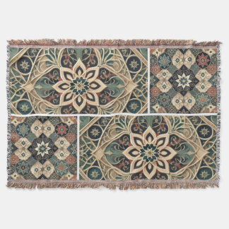 luxurious blanket with elegant geometric 🍁 decke