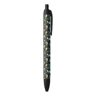 Luxurious Leopard Spots Dark Blue Wild Glam Kugelschreiber