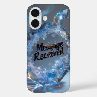 Luxurious Textured Speech Crystal Design iPhone 16 Hülle