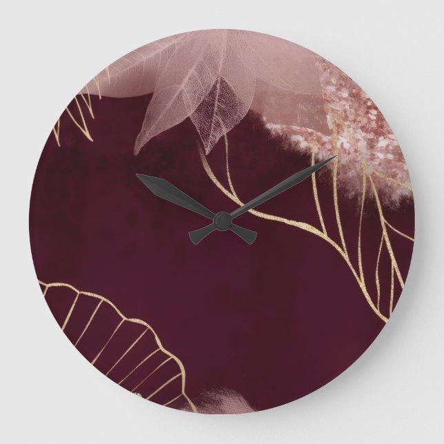 Luxurious Time Of Celestia Große Wanduhr (Vorderseite)