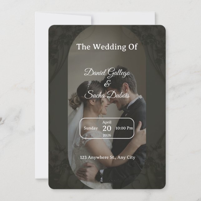 Luxurious Wedding Invitation  Einladung (Vorderseite)