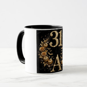 Luxury 31. Geburtstag Tasse Buchstabe A Gold