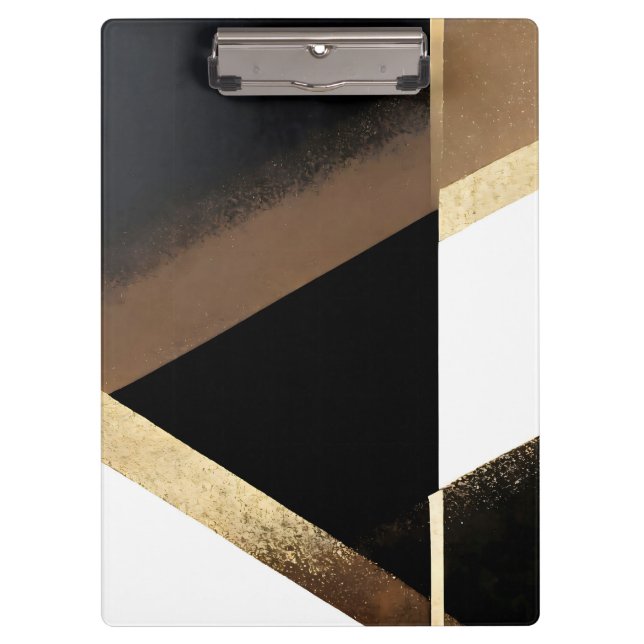 Luxury Abstract Golden Background Klemmbrett (Vorderseite)