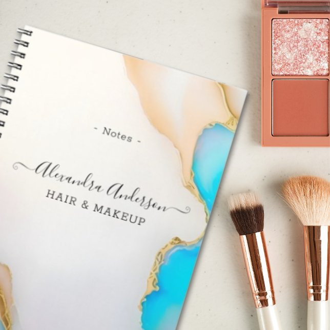 Luxury Agate Marble Signature Script Notizblock (Luxury Agate Marble Signature Script Notebook)