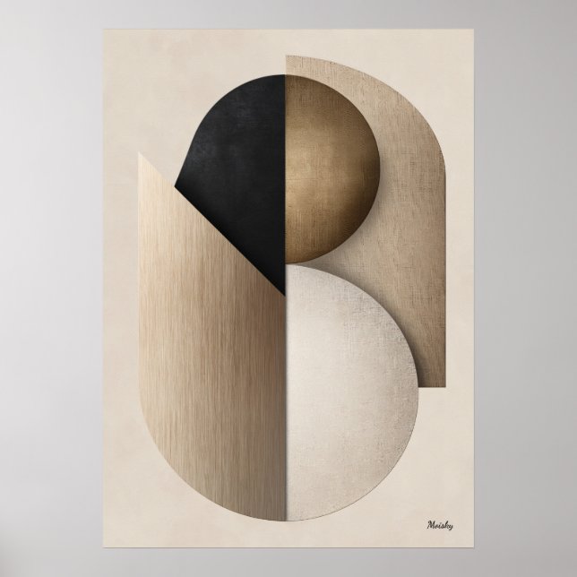 Luxury Art Deco Geometric Wall Art | Minimal Poster (Vorne)