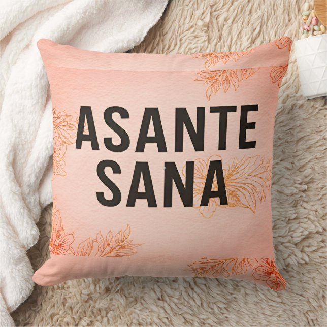 Luxury Asante Sana Sunset Pink - Radiant Watercolo Kissen (Decke)