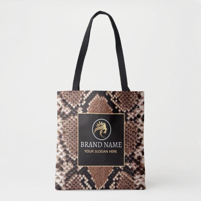 Luxury Beauty Branding Brown Python Snake Skin  (Vorderseite)