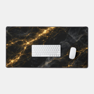 Luxury Black and Gold Marble Mouse Pad Schreibtischunterlage
