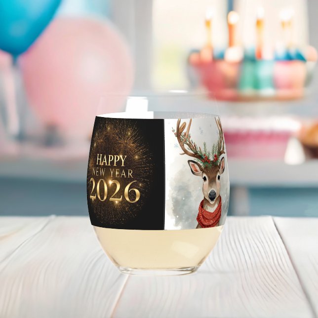 Luxury black gold new year Wine glass Weinglas Ohne Stiel (Insitu (Baby Party))