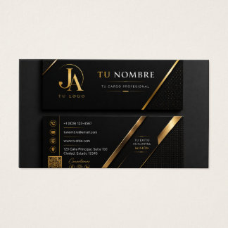 Luxury Black & Gold Professional Business Card
