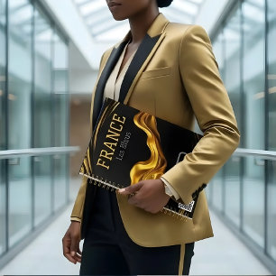 Luxury Black & Liquid Gold Frankreich Les Bleus Planer