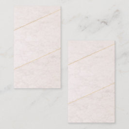 Luxury Blank Business Card – Ivory & Gold Visitenkarte