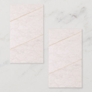 Luxury Blank Business Card – Ivory & Gold Visitenkarte
