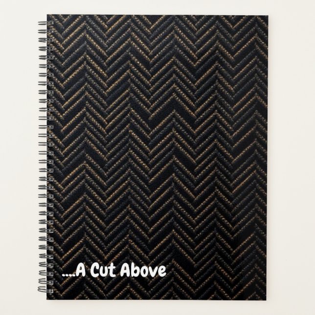 Luxury Brand Herringbone | Subtle Foil Pinstripe Planer (Vorderseite)