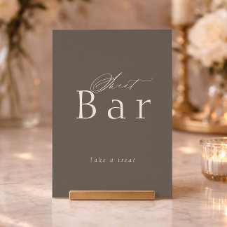 Luxury Bridal Shower Sweet Treats Sign Einladung