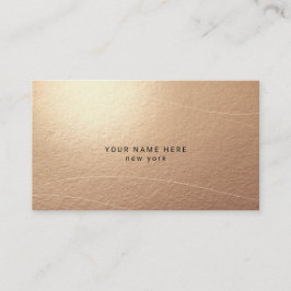 Luxury Bronze Abstract Waves Business Cards Begleitkarte