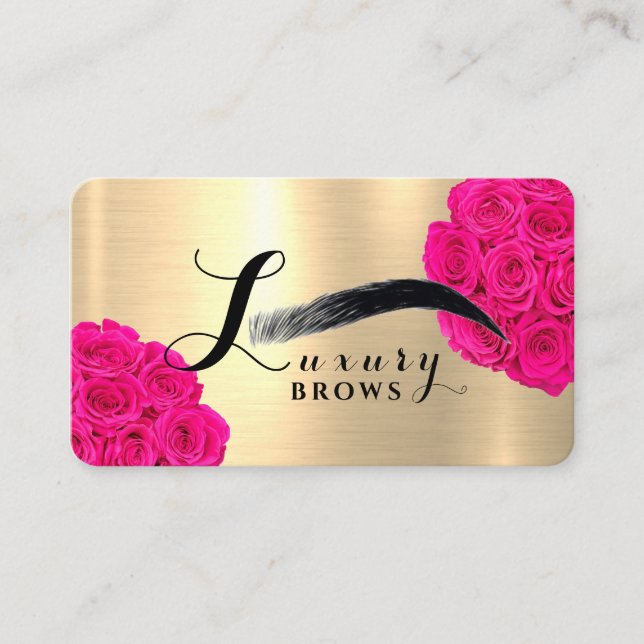 Luxury Brows Visitenkarte (Vorderseite)