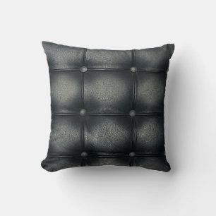 Luxury Buttoned Leather Texture Kissen