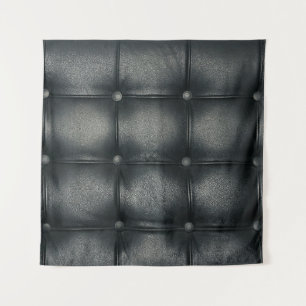 Luxury Buttoned Leather Texture Wandteppich