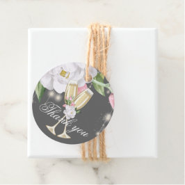 Luxury Champagne Birthday Party Danke Geschenkanhänger