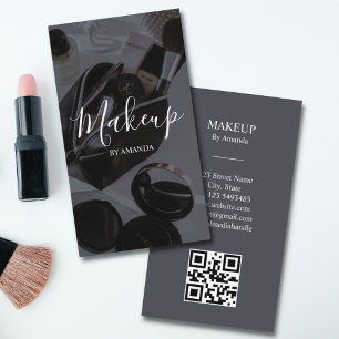 Luxury Chic Makeup Artist Beauty Salon QR Code Visitenkarte