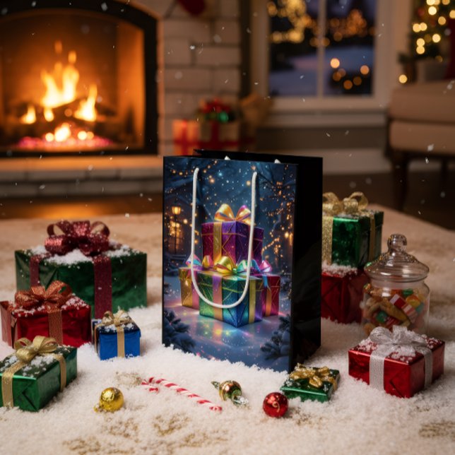 Luxury Christmas Gift Bag Mittlere Geschenktüte (Von Creator hochgeladen)