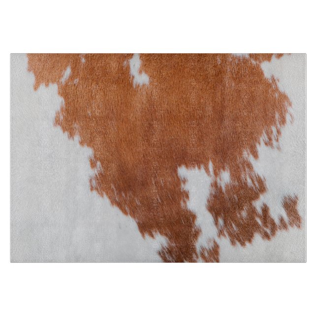 Luxury Cowhide Animal Skin Schneidebrett (Vorderseite)