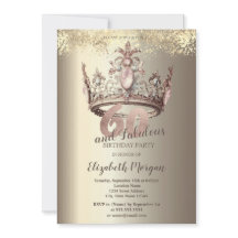Luxury Crown Gold Confetti 60. Geburtstag