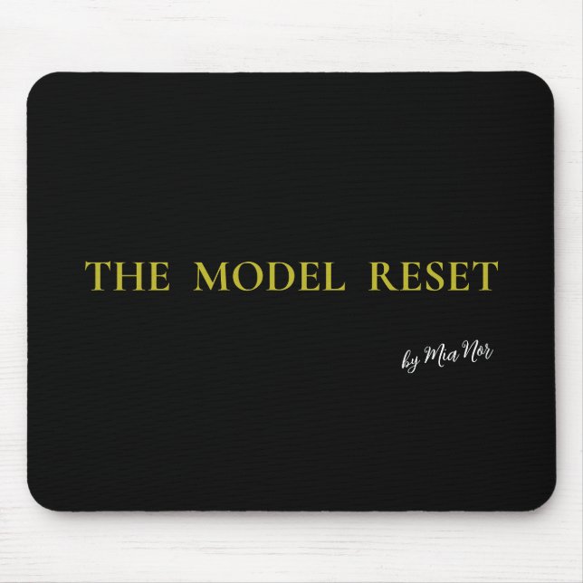 Luxury Deep Burgundy & Gold Parisian Chic Mousepad (Vorne)