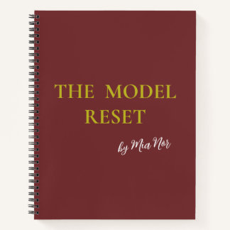 Luxury Deep Burgundy & Gold Parisian Chic Notebook Notizbuch