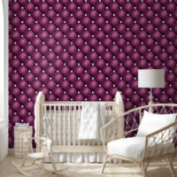 Luxury Diamond gequilted Deep Lila