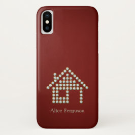 Luxury Diamond Zuhause | Roter Hintergrund Case-Mate iPhone Hülle