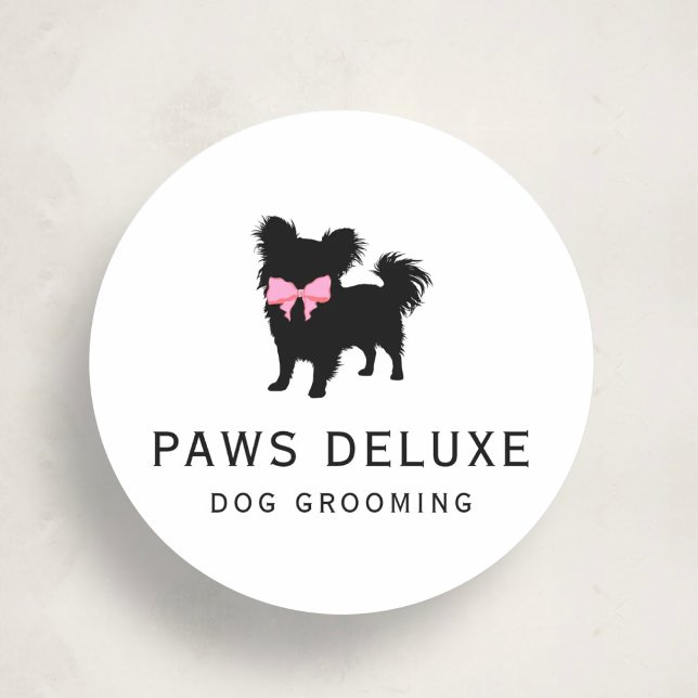 Luxury Dog Grooming Sticker | Dog Silhouette Logo (Von Creator hochgeladen)