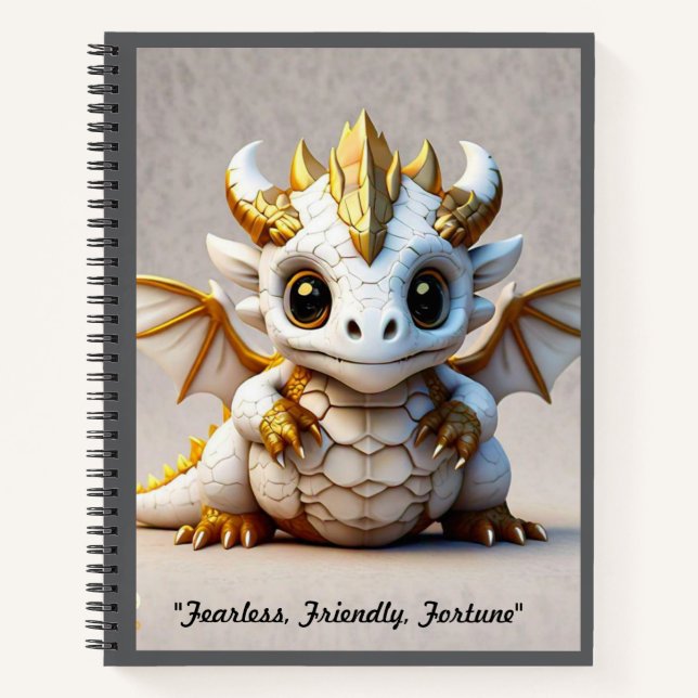 "Luxury Dragon Design" Notizbuch (Vorderseite)
