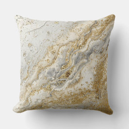 Luxury, Elegant, Modern Gold Grey Pattern Kissen