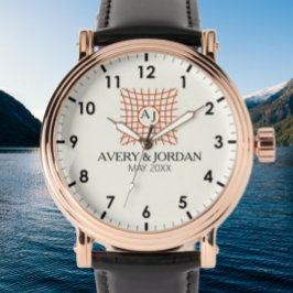 Luxury Elegant Monogram with Initials Armbanduhr