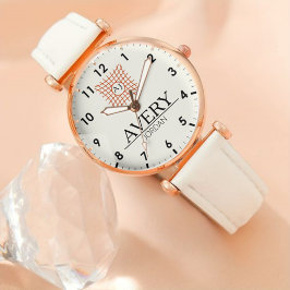 Luxury Elegant Monogram with Initials Armbanduhr