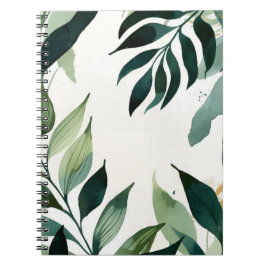 Luxury Emerald Green & Gold Botanical Notebook Notizblock