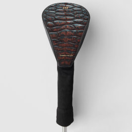 Luxury Executive Monogram Premium Leather Golf Headcover