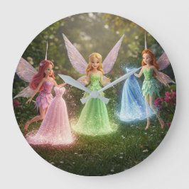 Luxury Fairy Brautparty Große Wanduhr