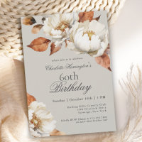 Luxury Fall Floral 60. Geburtstagsparty